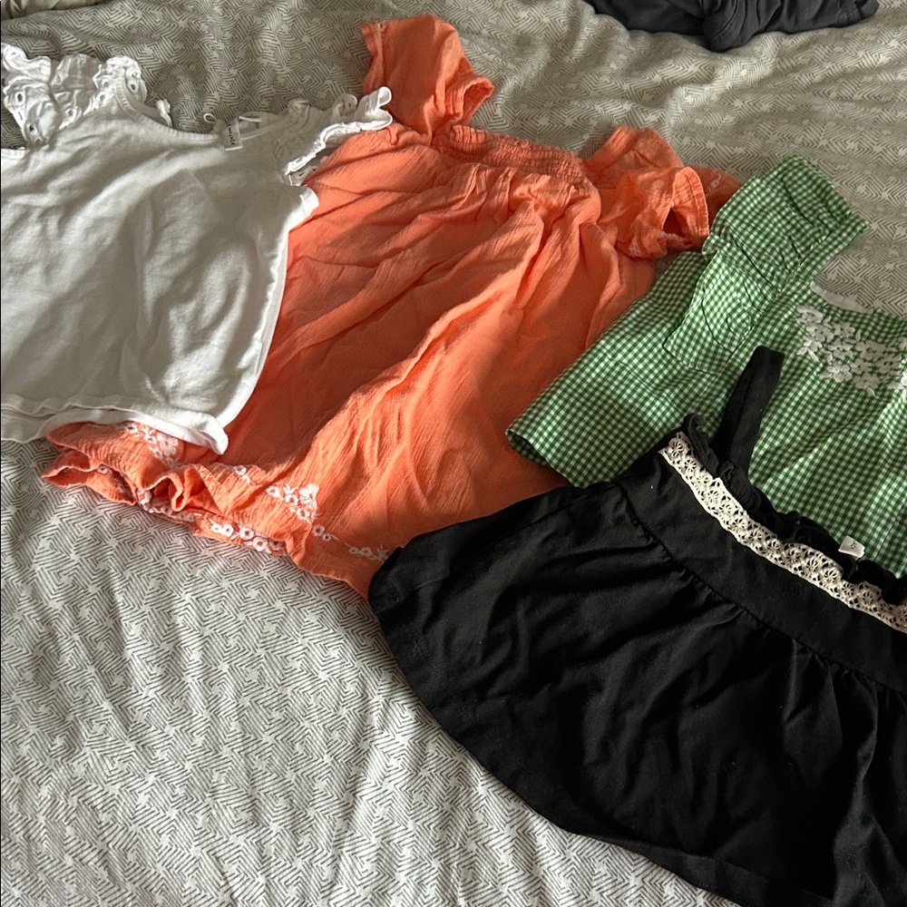 Janie & Jack Set of Baby Girl Tops and Dress - 3